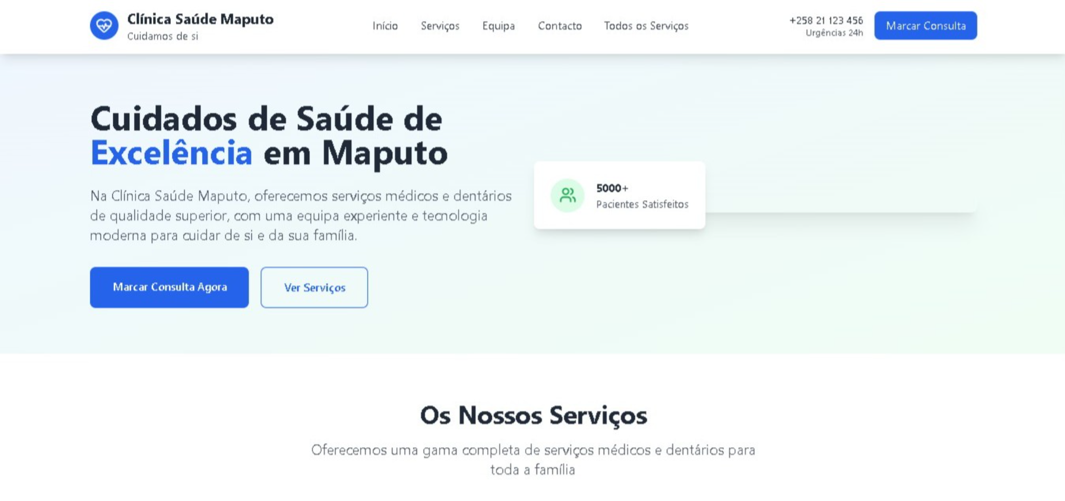 Clínica Médica Website